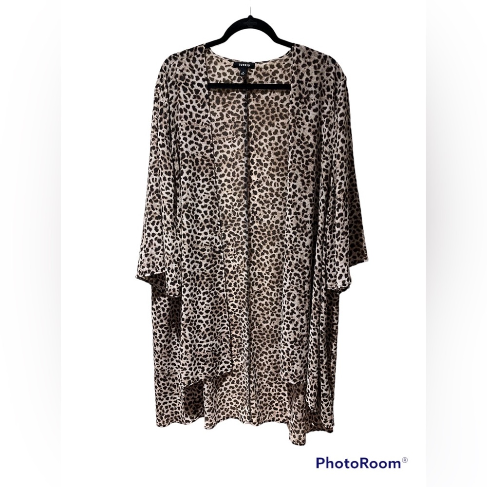 Torrid Leopard Print Kimono size 3X